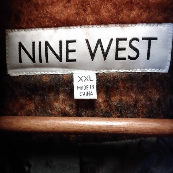 NWT Nine West Brown/Black Jacket Size XXL - Picture 9 of 9